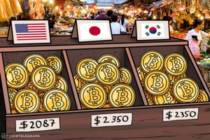 Ảnh của Giá Bitcoin tăng lên $2,087 nhưng lại được giao dịch ở Nhật Bản và Hàn Quốc tại mức $2,350