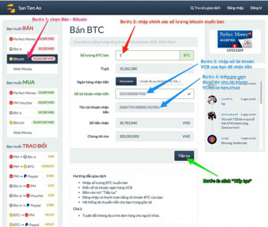 Ảnh của Hướng dẫn bán Bitcoin trên santienao.com
