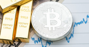 Ảnh của Bitcoin trên đường để thay thế vàng như là kho lưu trữ giá trị đảm bảo.