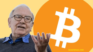 Ảnh của Warren Buffet nhắc lại quan điểm của mình khi xưa đối với Bitcoin và Blockchain