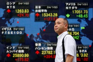 Picture of Asian Stocks Up, but Japanese GDP Disappoints