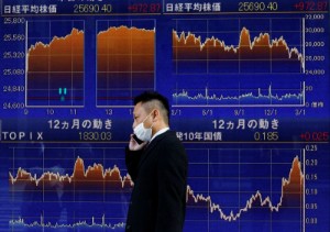 Picture of Asian stocks track global shares lower, U.S. CPI in focus