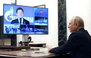 Picture of Putin oversees launch of Siberian gas field feeding pipeline to China