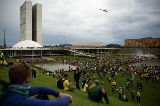 Brazil government acts against Bolsonaro backers, new protest fizzles