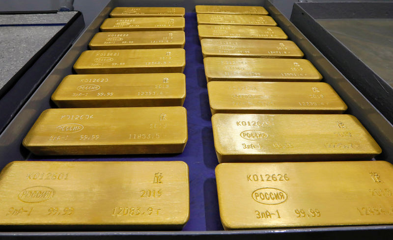 Gold Up over Weakening Dollar Amid Growth Fears