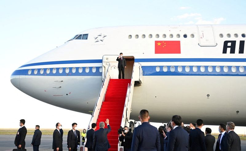 China's Xi arrives in Uzbekistan -Chinese state media