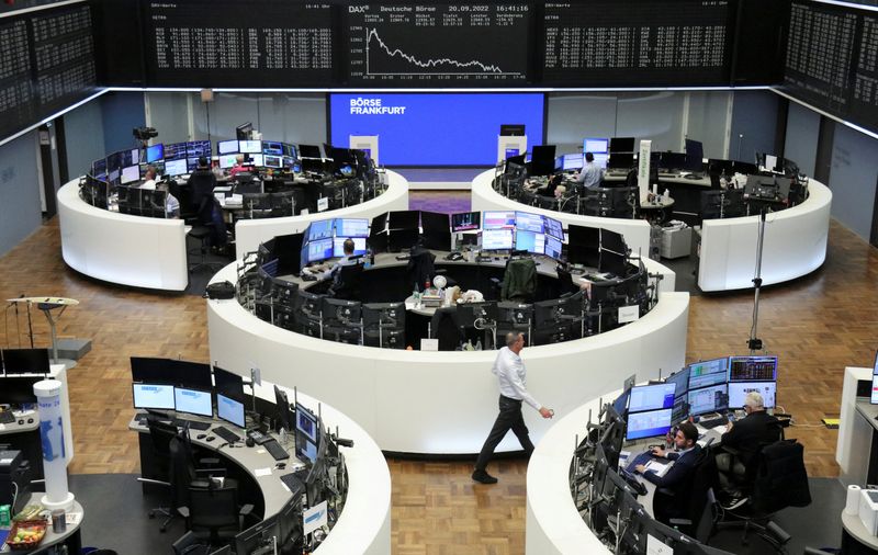 European shares muted on Russian mobilisation, looming Fed decision