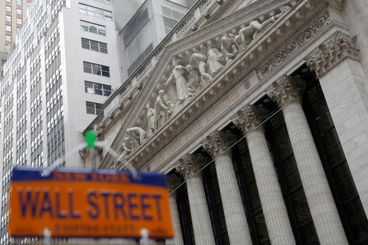 U.S. stocks lower at close of trade; Dow Jones Industrial Average down 0.35%