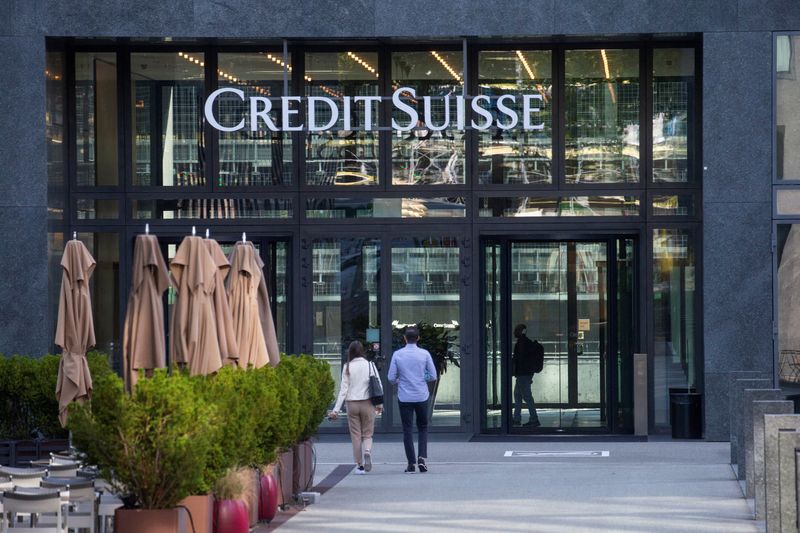 Credit Suisse shares drop on market jitters