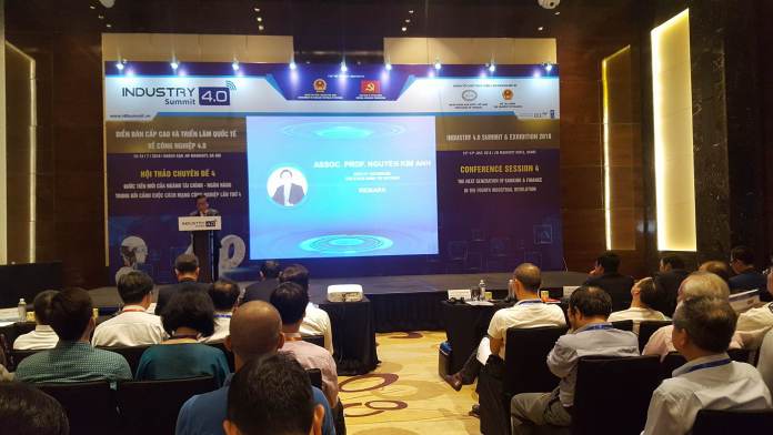 Phó Thống đốc Nguyễn Kim Anh phát biểu đề dẫn hội thảo