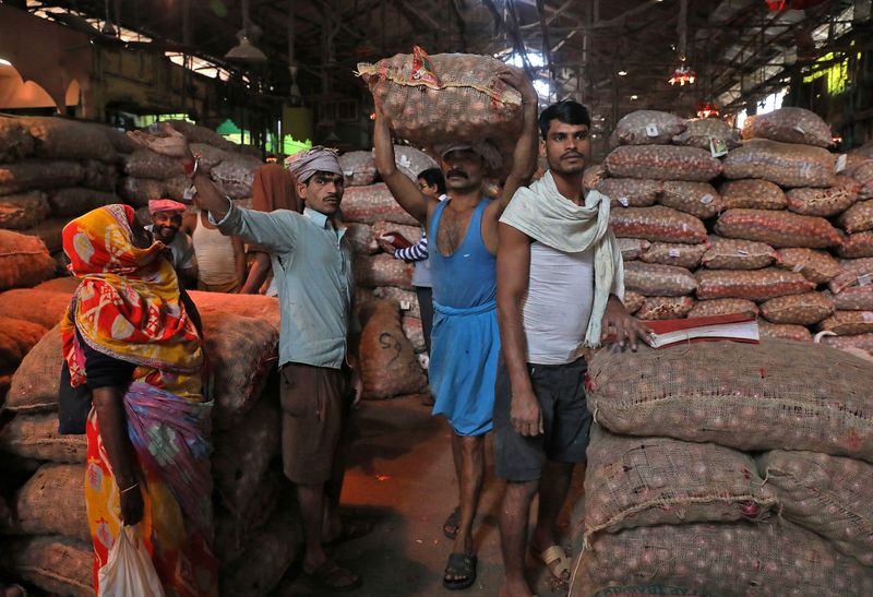 India's October WPI inflation eases to 8.39% y/y
