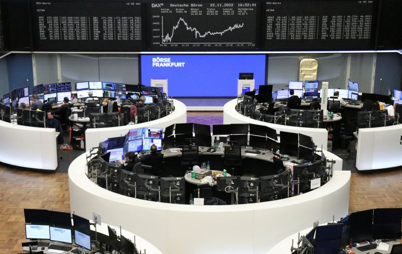 European shares hover near 3-month highs ahead of PMI data