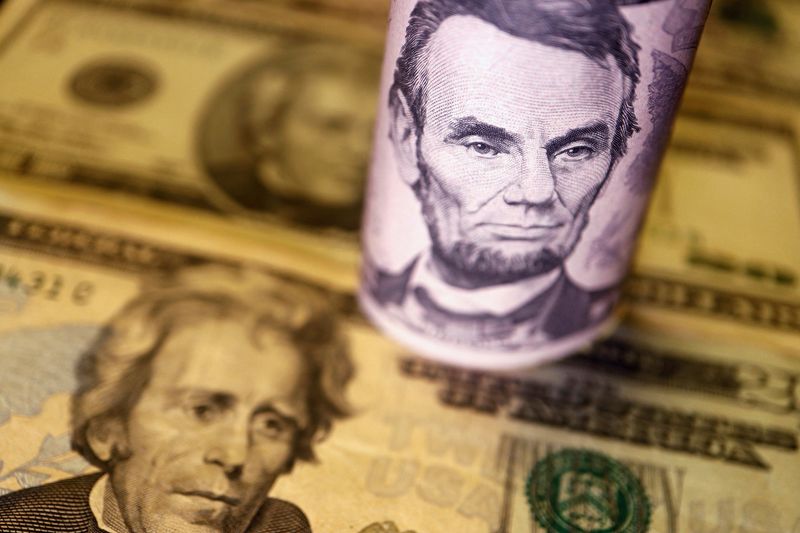 Dollar on edge ahead of Fed minutes, kiwi jumps