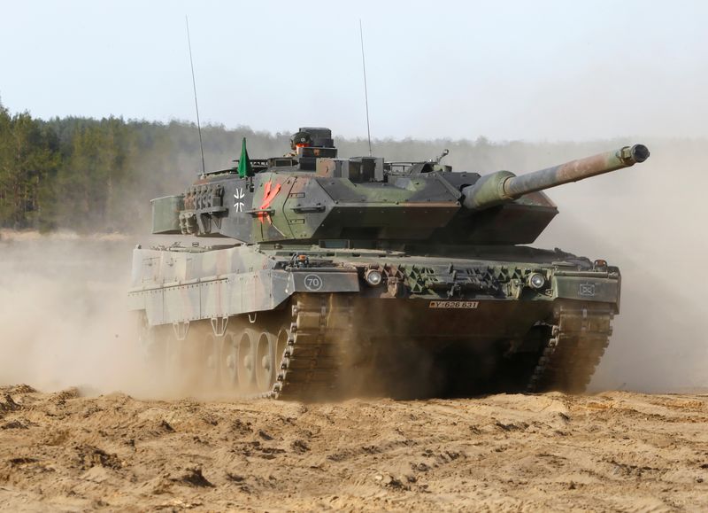 Repaired German Leopard tanks for Ukraine ready in 2024 at earliest, armsmaker says