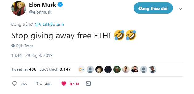 Bị Elon Musk “thả thính” trên Twitter, Vitalik Buterin công khai luôn các tham vọng phát triển Ethereum