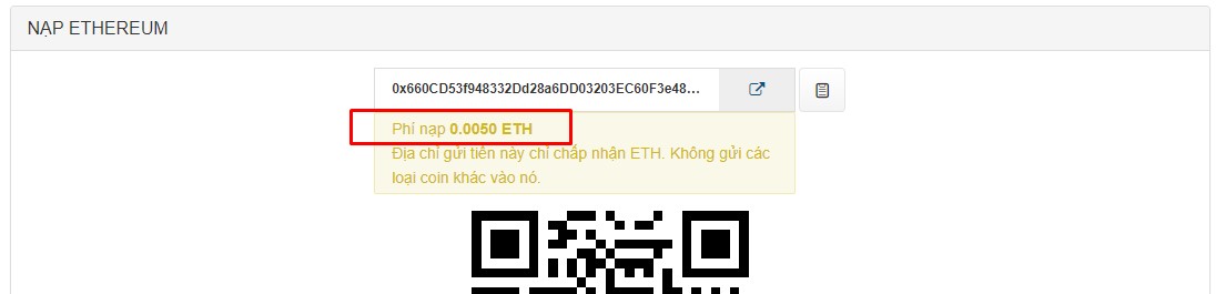 Mua bán Bitcoin uy tin Phí nạp ETH vào remitano là 0.005 ETH