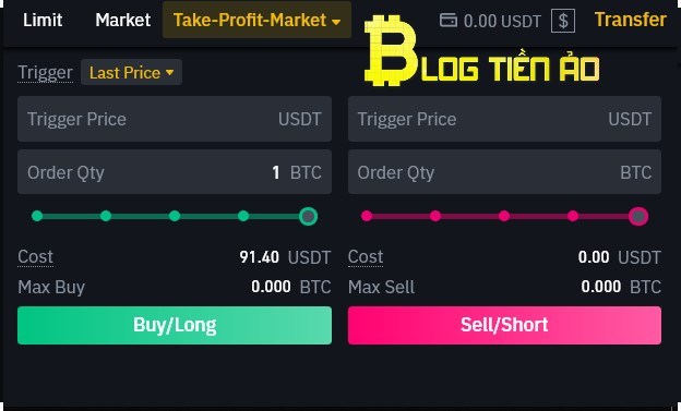 Lệnh Take Profit Market