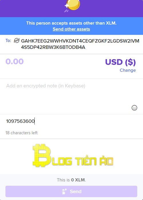 Chuyển XLM từ Keybase sang sàn Vicuta - Ảnh 3