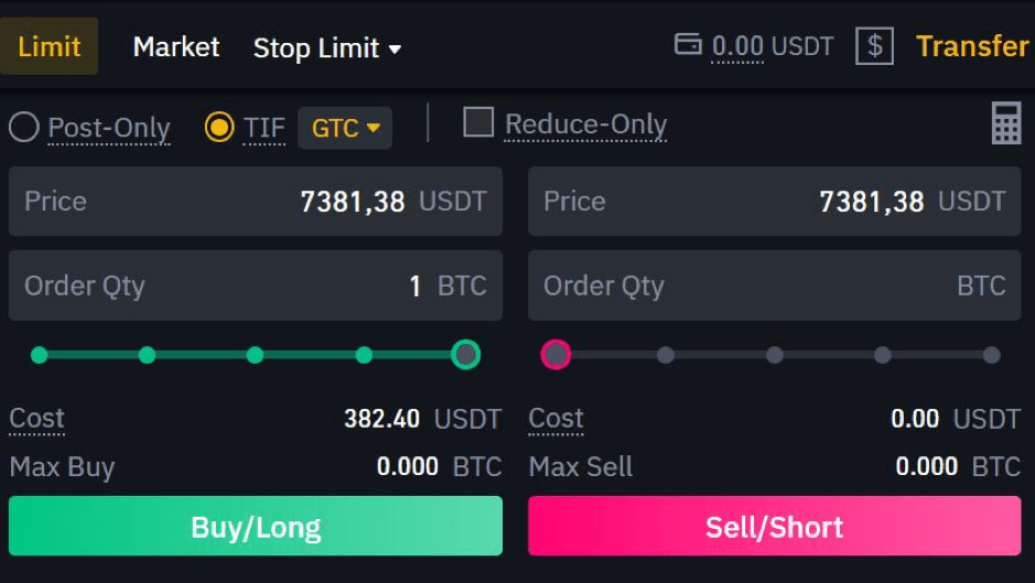 huong dan giao dich tren san Binance Futures