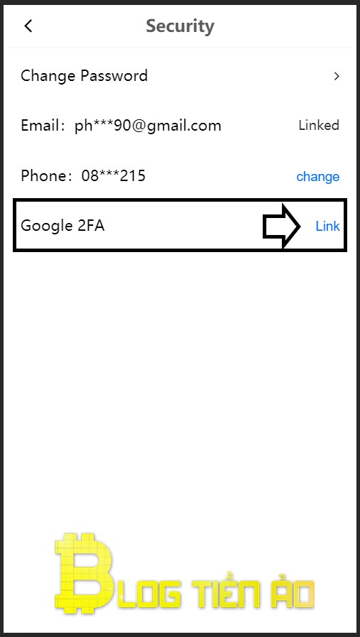 Bật Google Authenticator 2FA