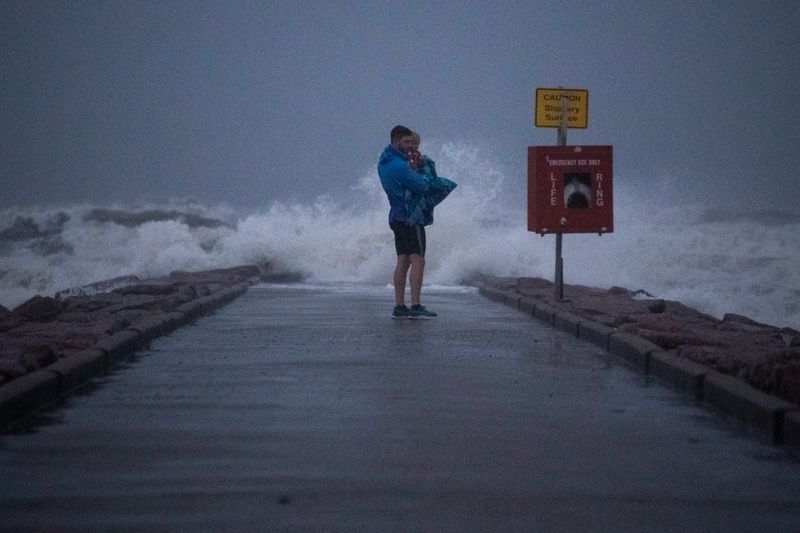 Nicholas strengthens into hurricane, pounds coastal Texas, Louisiana with rain