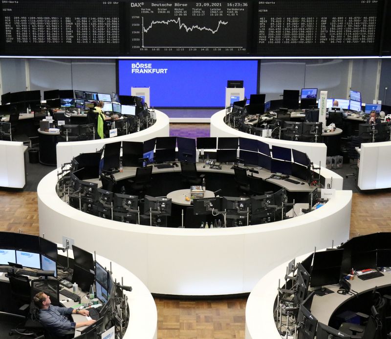 European stocks slip on Evergrande woes, weak German business morale