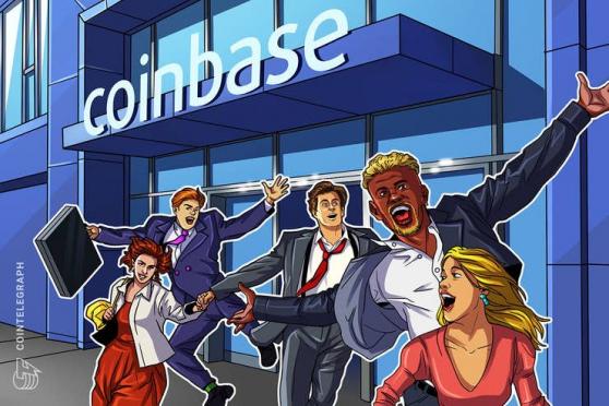 Coinbase users can choose to deposit paychecks directly to accounts